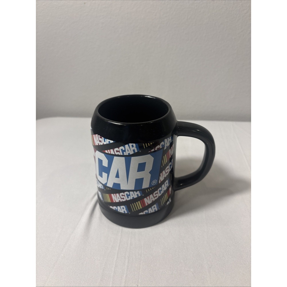 Vintage NASCAR Racing Ceramic Beer Cup Coffee Mug Stein 5.5" '03 Sherwood Brands